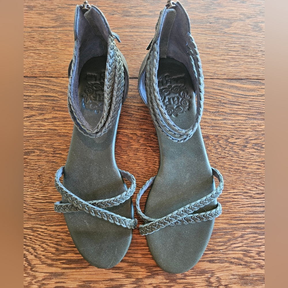 ELF Green Sandals with Braided Strap